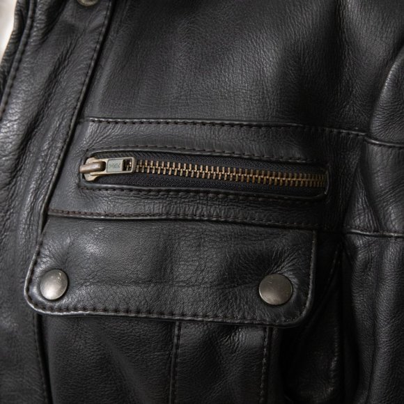 Vintage Harley Davidson Leather Biker Jacket Black - Picture 9 of 14